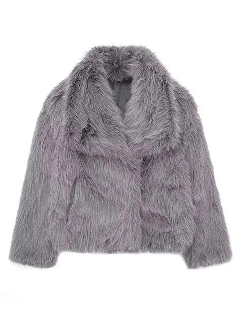 gilet fluffy fausse fourrure