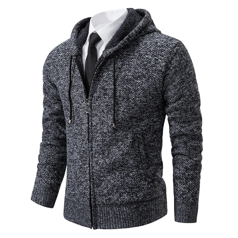 gilet homme zippé à capuche